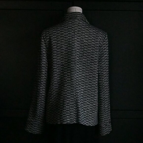 La Mode Super | Vintage 80s Wool Blend, Black & White Tweed Jacket - Picture 6 of 6